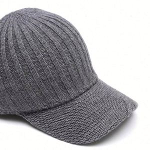 2024 New Autumn Winter Women Lady Warm Jacquard Baseball Cap Casual Fashion Solid Knitted <b>Hat</b> - Product Image 2