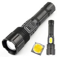 TG-SD226 haute lumen étanche plus lumineux mise au point lampe de poche réglable main lumière lampe de poche rechargeable Led côté COB lampe torche