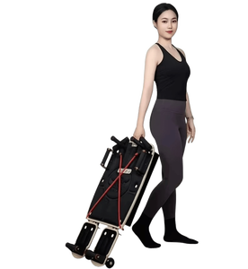 Macchina per <span class=keywords><strong>Pilates</strong></span> 6-in-1 Portatile in Legno d'Acero, Regolabile, per Palestra Domestica, Modellamento del Corpo, <span class=keywords><strong>Aerobica</strong></span> e Stretching - Product Image 4