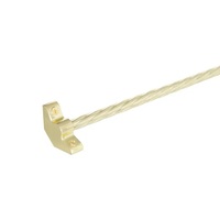 ALY DECOR - Accessoires de rideaux en alliage d'aluminium, anti-rouille, durables, robustes, modernes, personnalisables, avec fixations à vis, embouts décoratifs, tringles à rideaux, 0,6 pouce