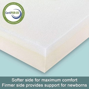 Colchón de Espuma Suave <span class=keywords><strong>para</strong></span> <span class=keywords><strong>Cuna</strong></span> y Cama de Bebé con Funda Exterior Lavable y Extraíble - Product Image 3