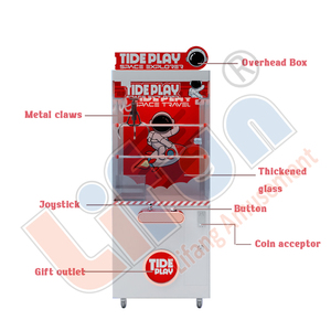 Machines à griffes géantes personnalisées Lifun avec logo, jouets en peluche, poupées, grue à prix, cadeaux à attraper avec accepteur de billets - Product Image 6