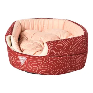 Nouvelle tendance Eco Friendly Pet Suppliers Custom RPET Fabric Luxury Dog Cave Multi-Purpose Cat Nest Cave With Non-Slip Bottom