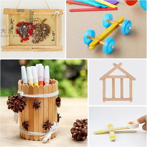 50 pezzi bastoncini di legno multiuso bastoncini di ghiaccioli in legno non finiti <span class=keywords><strong>per</strong></span> progetti creativi <span class=keywords><strong>per</strong></span> bambini progetti di arte domestica - Product Image 6