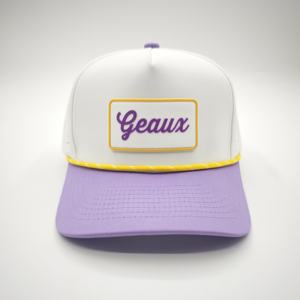 Casquettes de baseball ajustables en polyester imperméable à 5 panneaux, motif léopard/à pois, avec patch en caoutchouc et logo personnalisé, pour fabricants en gros - Product Image 4