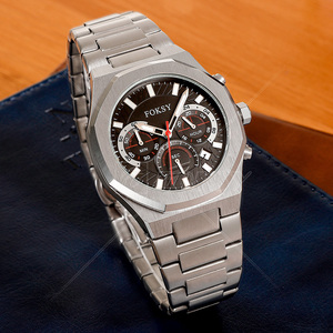 Haute qualité OEM ODM mode boîtier en alliage classique hommes Vintage Logo personnalisé étanche chronographe main poignet Quartz <span class=keywords><strong>montre</strong></span> Manufact - Product Image 3