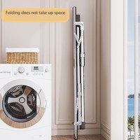 Séchoir à linge télescopique à double poteau pliable en acier inoxydable pour balcon, pour usage intérieur/extérieur, vente en gros