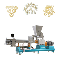 Machine d'extrusion à double vis pour produits céréaliers commerciaux, en acier inoxydable 304, capacité de 500 kg/h, ligne de production de snacks de maïs soufflé
