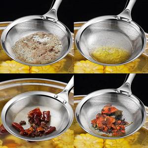 Colador de Alimentos de Malla Fina de Acero Inoxidable con LOGO Personalizado, Cuchara Multifuncional para Desgrasado de Ollas Calientes, Espumadera para Grasa y Espuma, Apto para Lavavajillas - Product Image 6
