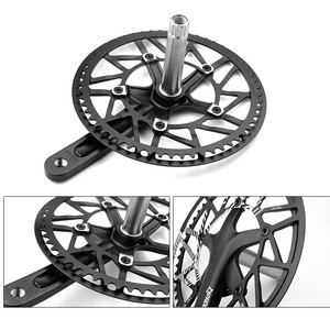 Prowheel vélo vélo pédalier en alliage d'aluminium pliant vélo manivelle 130BCD vtt montagne manivelle bras pour vélos de route adapté pour <span class=keywords><strong>Shimano</strong></span> - Product Image 3