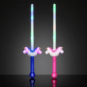 <span class=keywords><strong>Sabre</strong></span> <span class=keywords><strong>laser</strong></span> licorne multicolore en plastique ABS pour les fêtes et les faveurs d'enfants. - Product Image 1