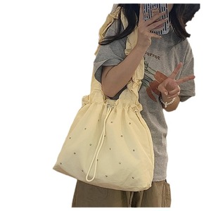Tốt Nhất Bán Dễ Thương Phụ Nữ Vai Sling Túi Bán Buôn Đẹp Tươi Dây Kéo Pleated Tote Túi Mua Sắm Tote Túi Cho Du Lịch - Product Image 1