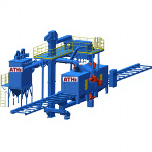 Máquina de granallado de acero de bajo consumo con VFD y sistema de barrido accionado por motor - Preparación de superficies SA2/SA3 y eliminación de rebabas - Product Image 1