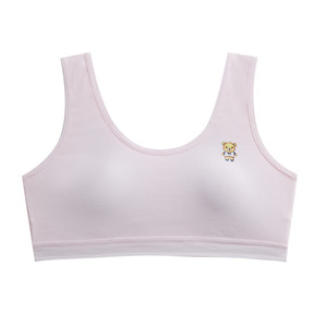 Soutien-gorge de développement en coton pour nouveau-nées, avec coussinet de poitrine, sans armature, brassière de sport pour filles, couleur unie, soutien-gorge d'entraînement - Product Image 4