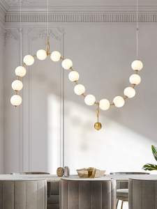 <span class=keywords><strong>Lampadario</strong></span> pendente <span class=keywords><strong>con</strong></span> sfere di vetro lampada di Design nordico <span class=keywords><strong>con</strong></span> <span class=keywords><strong>lampadario</strong></span> a sfera di perle - Product Image 4