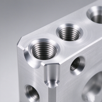 Support de montage en aluminium 6061 usiné CNC sur mesure, bloc de fixation pour capteur OEM, connecteur de liquide, base de précision