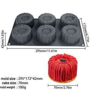 <span class=keywords><strong>Moule</strong></span> à Mousse en Silicone 6 Trous Dessert <span class=keywords><strong>Charlotte</strong></span> Moules à Mousse - Product Image 6