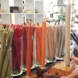 Wholesale Bulk Colored Taper Smokeless Religious Church <b>Candles</b> 100% Cotton <b>Wick</b> Pillar <b>Candle</b> Novelties Holidays Thanksgiving - Product Image 3