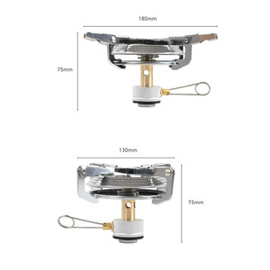 ポータブルチタンストーブサバイバルファーネス屋外ガスストーブミニステンレス鋼キャンプストーブガスバーナー - Product Image 5