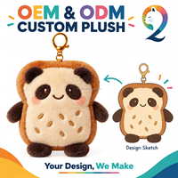 Porte-clés en peluche Kawaii personnalisé OEM ODM, certifié CE ASTM, sans MOQ, pendentif animal en peluche, breloque de sac, cadeau, mascotte personnalisée