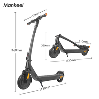 Trottinette électrique urbaine pour adultes, pliable, pneus de 8,5 pouces, trottinette électrique tout-terrain avec amortissement pour les déplacements quotidiens