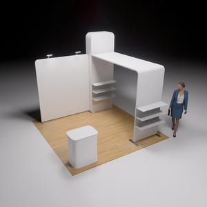 <span class=keywords><strong>Stand</strong></span> d'exposition léger en tissu tendu pour salons professionnels - Vente en gros - Product Image 6