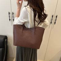 ZPT136 Nouveau sac à main de style coréen, simple et tendance, pour femmes, ensemble deux pièces, grande capacité, sac fourre-tout en cuir PU, sac à bandoulière