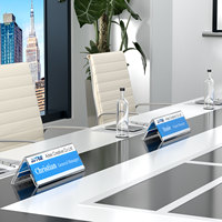 Support de Présentation de Cartes de Visite et Numéros de Table en Acrylique Écologique en V pour Bureau – Vente en Gros