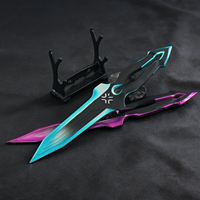 Épée en alliage de zinc de 22 cm Valorant Fearless Contract VCT Talisman Blade, modèle artisanal, couteau de combat, jouet décoratif