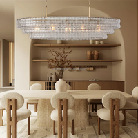 Lustre suspendu de luxe en verre fumé style Murano, à plusieurs niveaux, idéal pour salle à manger et usage commercial – Meilleures ventes