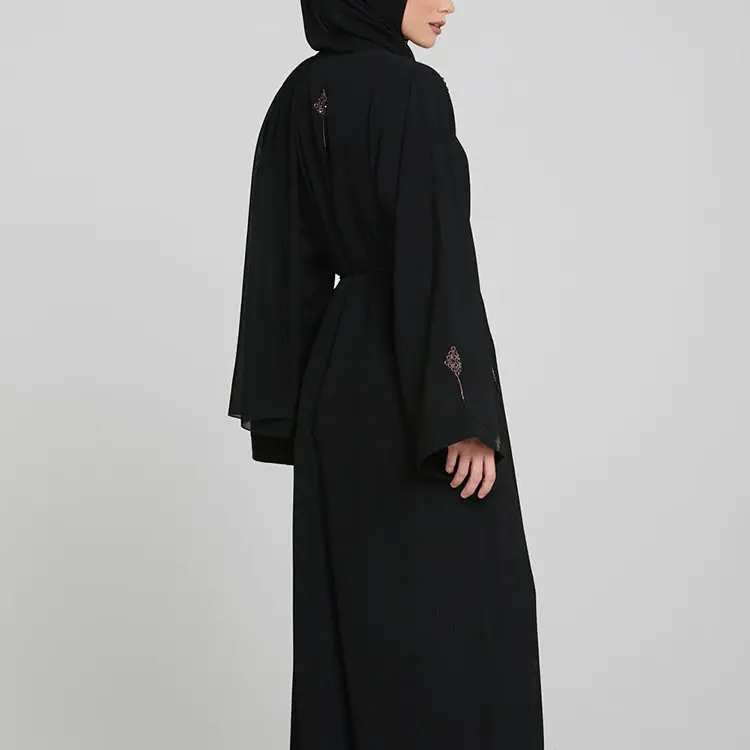 Ausgefallene Langarm Maxi kleid Islamische Türkische Kleidung Brautkleid Langarm Brautkleider
