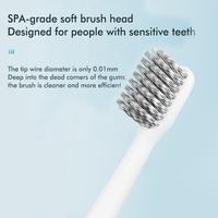 Cepillo de Dientes Eléctrico con Carga Inalámbrica, Resistente al Agua IPX7, Potente, Limpieza Profunda, Cepillo de Dientes Sónico para Adultos