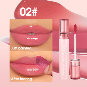 Tear off Lip Gloss 5-Color <b>Waterproof</b> Moisturizing Easy to Color <b>Lipstick</b> Long Lasting Non Stick Cup Tear off Lip Glaze - Product Image 5