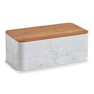 Vente en gros de grandes boîtes <span class=keywords><strong>à</strong></span> <span class=keywords><strong>pain</strong></span> empilables modernes et bon marché en fibre de bois, bac de rangement, boîte <span class=keywords><strong>à</strong></span> <span class=keywords><strong>pain</strong></span> avec planche <span class=keywords><strong>à</strong></span> découper - Product Image 5