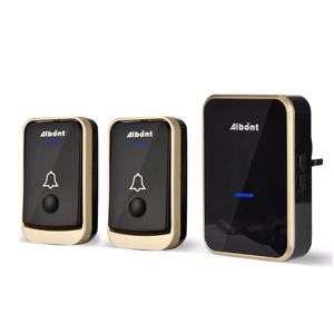 Aibont กริ่งไร้สาย EU AU UK,กริ่งประตูอัจฉริยะแบบสหรัฐอเมริกาปุ่มแบตเตอรี่1 <span class=keywords><strong>2</strong></span> 3ตัวรับสัญญาณ IP44กันน้ำ200ม. 52กริ่งประตูเพลง - Product Image 1