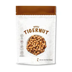 Food Grade Custom Printed Logo Stand Up Pouch Snack Cashew Nuts Packaging Bags With Zipper