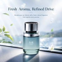 Diffuseur de parfum pour voiture Jingkun Luxury 100ml en verre multifonctionnel avec bouchon en métal argenté, parfum naturel longue durée