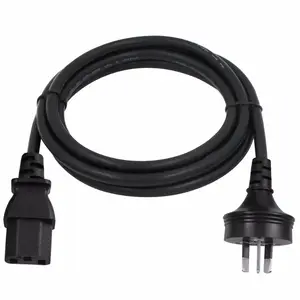 250V 10A AU Australia Molded 3Pin Wall Plug Extension Cable IEC320 C13 Computer Power Cord
