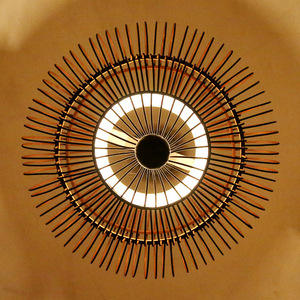 Lámpara Colgante Redonda de Bambú Tejido, E27 LED, Iluminación para Hoteles y Restaurantes, Estilo del Sudeste Asiático - Product Image 5