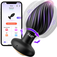 Vibrateur Rotatif 360° pour Hommes, Stimulation de la Prostate et du Point G, Plug Anal, Jouet Sexuel Adulte, Masseur de Prostate