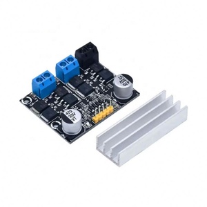 Módulo de accionamiento de motor de CC dual de 10A, regulación de velocidad PWM hacia adelante y hacia atrás, atenuación, 3-18v, bajo voltaje, alta corriente - Product Image 1