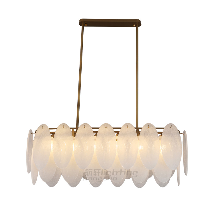 2022 round indoor luxury pendant light hanging lights nordic modern white handmade glass chandeliers for home