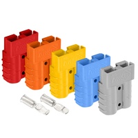 Conector de Batería con Código de Color, 50A 600V, Enchufe de 2 Pines para Identificación de Voltaje, Ensamblaje de Cables