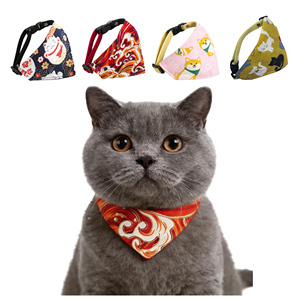 Collar de Bandana Ajustable de Algodón Personalizado para Perros y Gatos, Venta al Por Mayor del Fabricante - Product Image 1