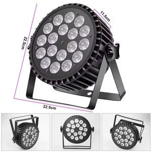 Sân khấu kiến trúc sự kiện 18x18W rgbwa + UV 6in1 Led Slim Flat Par Lights - Product Image 6