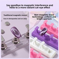 Support en plastique pour faux ongles en forme de cœur, inspiré du Mochi Dopamine, non magnétique, outil de pratique DIY pour débutants, pas cher