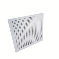 Plaques de plafond suspendu en plâtre Tegular Edge Gpsumeceiling 600x600mm, panneaux perforés, plaques de plâtre insonorisantes