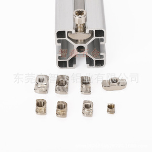 Zhifeisen T-Nut M4 M5 M6 M8 For Aluminum Profile 20 30 40 Series Built In Nut Metric Internal Hex Grade A Passivated - Product Image 1