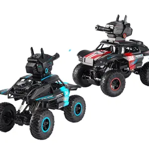 4WD Radio Control High Speed Racing Crawler Water Bomb Crawler Climbing Car for Children with Assemble Turret