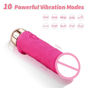 Vibrador Realista de Bajo Precio al por Mayor, Juguetes Sexuales para Mujeres, Potente Vibrador de 10 Velocidades, Mini Varita Masajeadora, Vibradores de Bala - Product Image 2